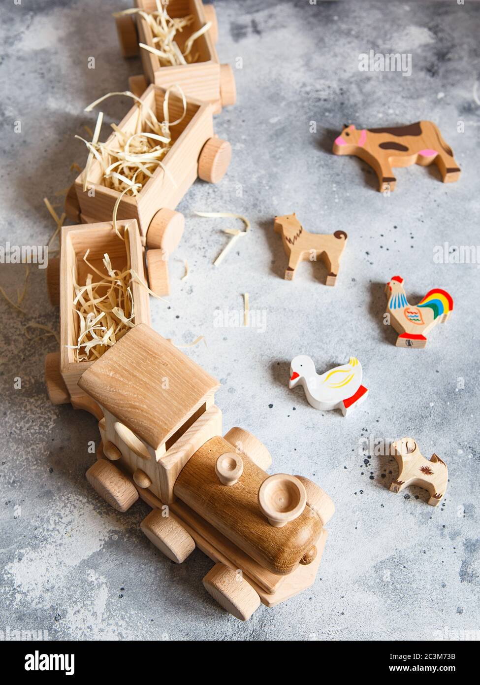 childrens wooden construction set