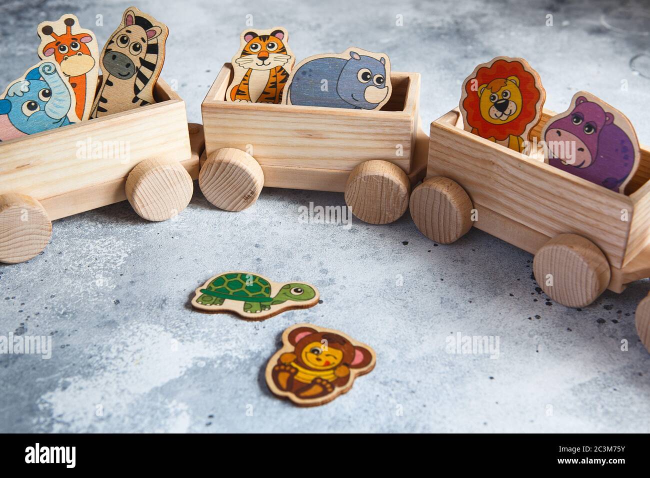 childrens wooden construction set