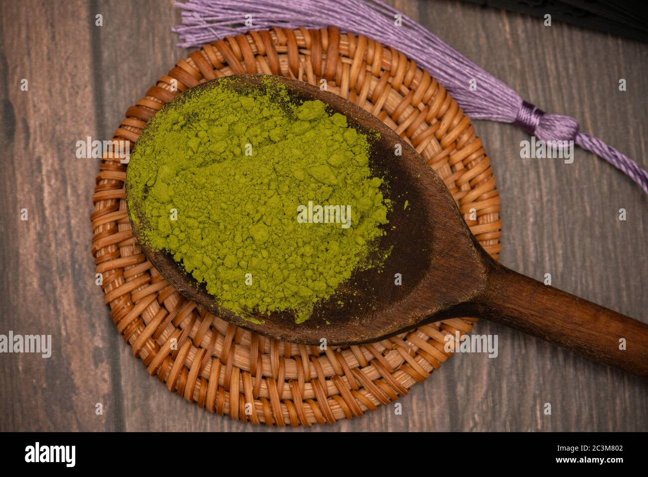 Pretty Japanese matcha tea cups Stock Photo