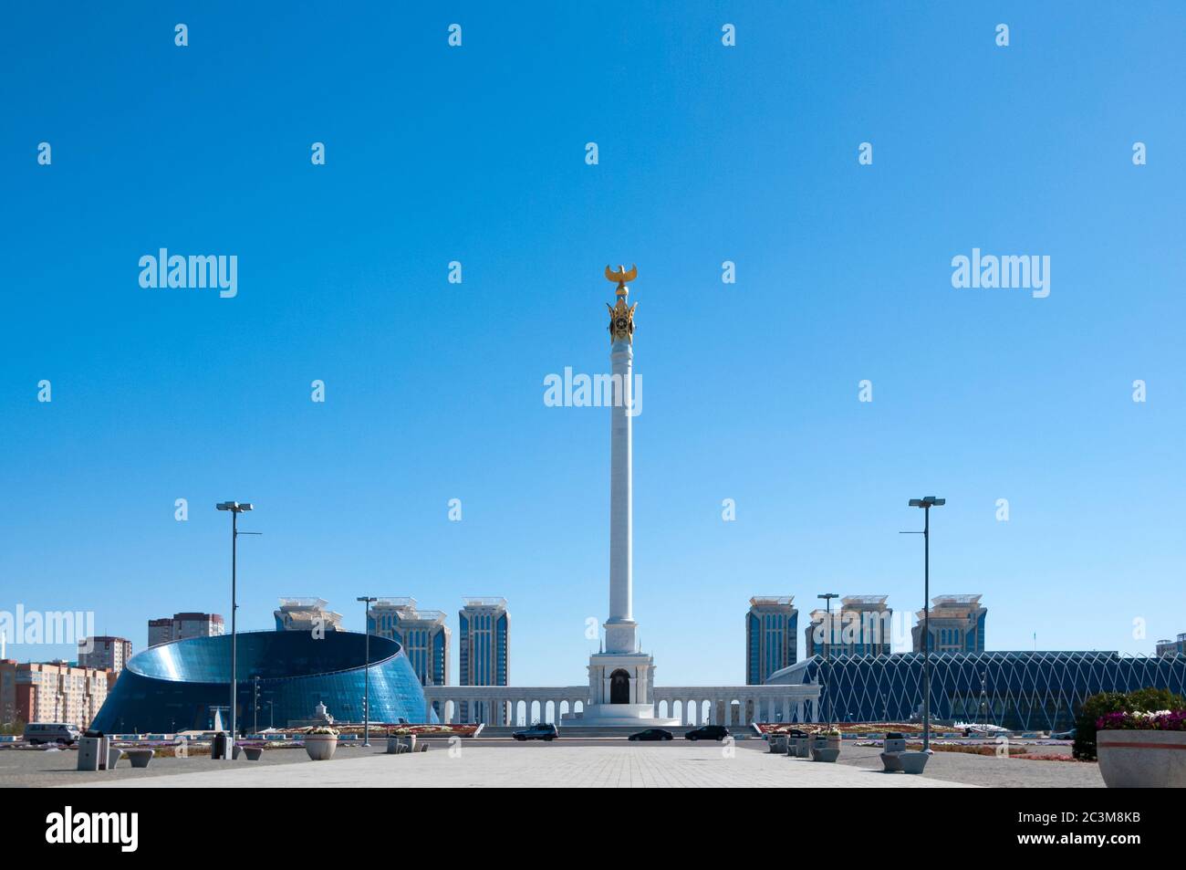 Kazakh eli, monument of independence in Astana, capital of Kazakhstan ...