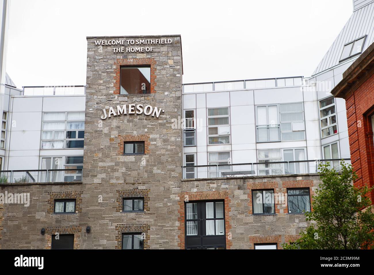DUBLIN, IRELAND JUNE 26, 2019 Entrance to the Old Jameson Distillery