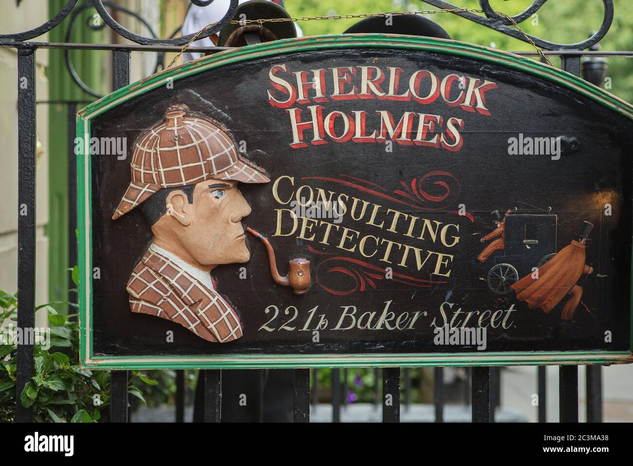 LONDON AUGUST 24, 2017 The Sherlock Holmes museum is located on Baker Street and is dedicated