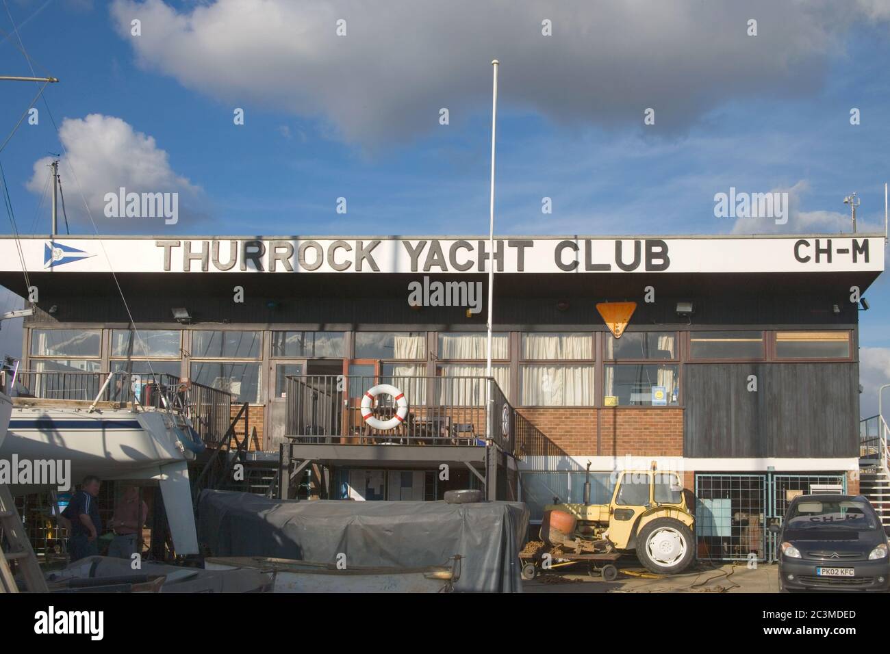 thurrock sailing club at grays on the north bank or the river thames in London Stock Photo