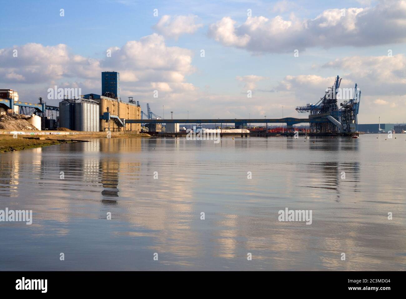 grays on the north bank or the river thames in London Stock Photo