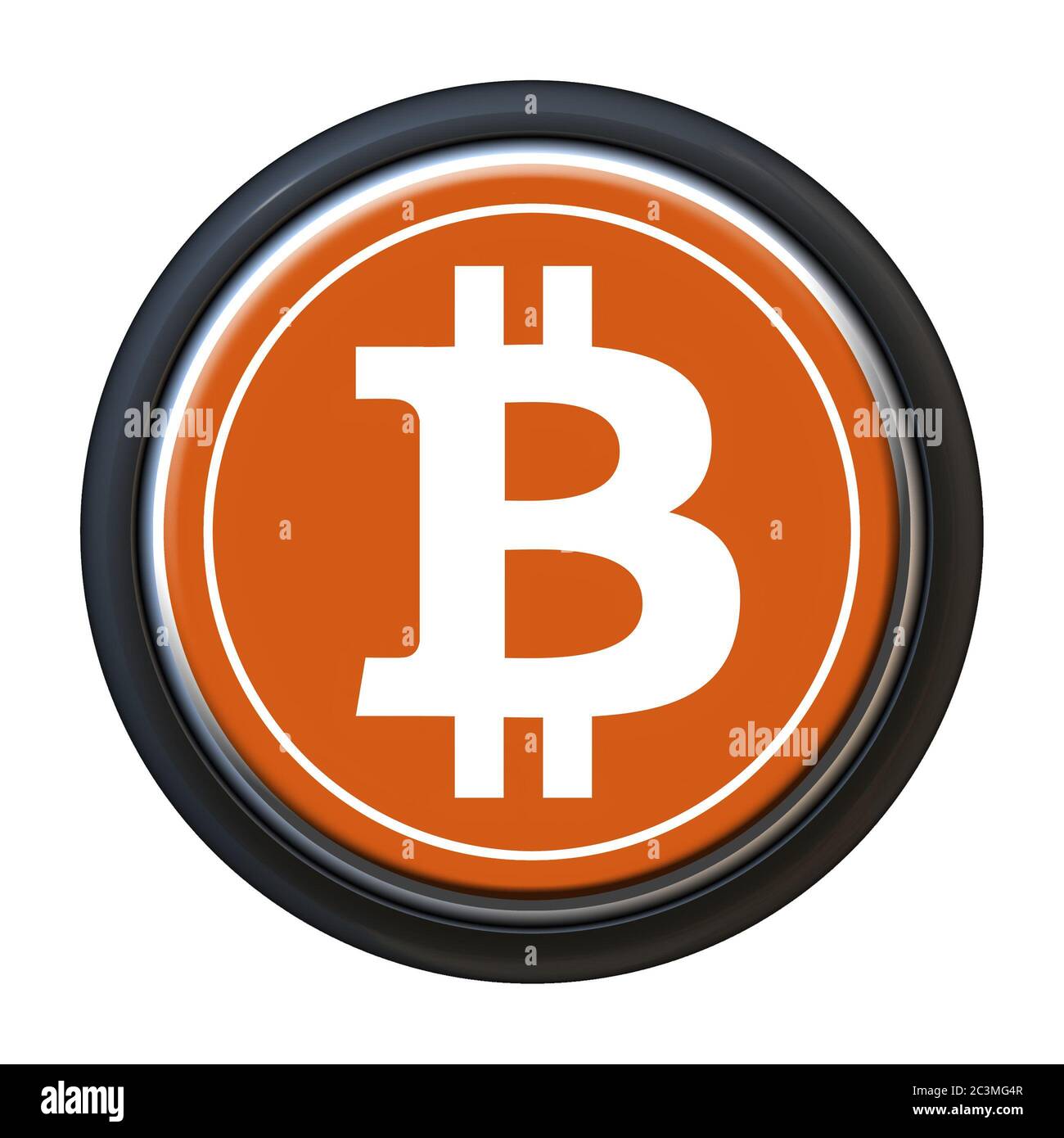 Bitcoin cryptocurrency symbol, isolated Stock Photo - Alamy