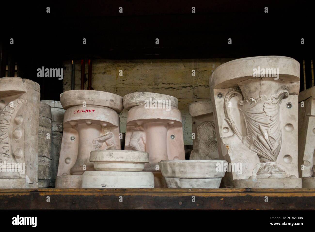 plaster pottery moulds at Middleport Pottery Stoke on Trent