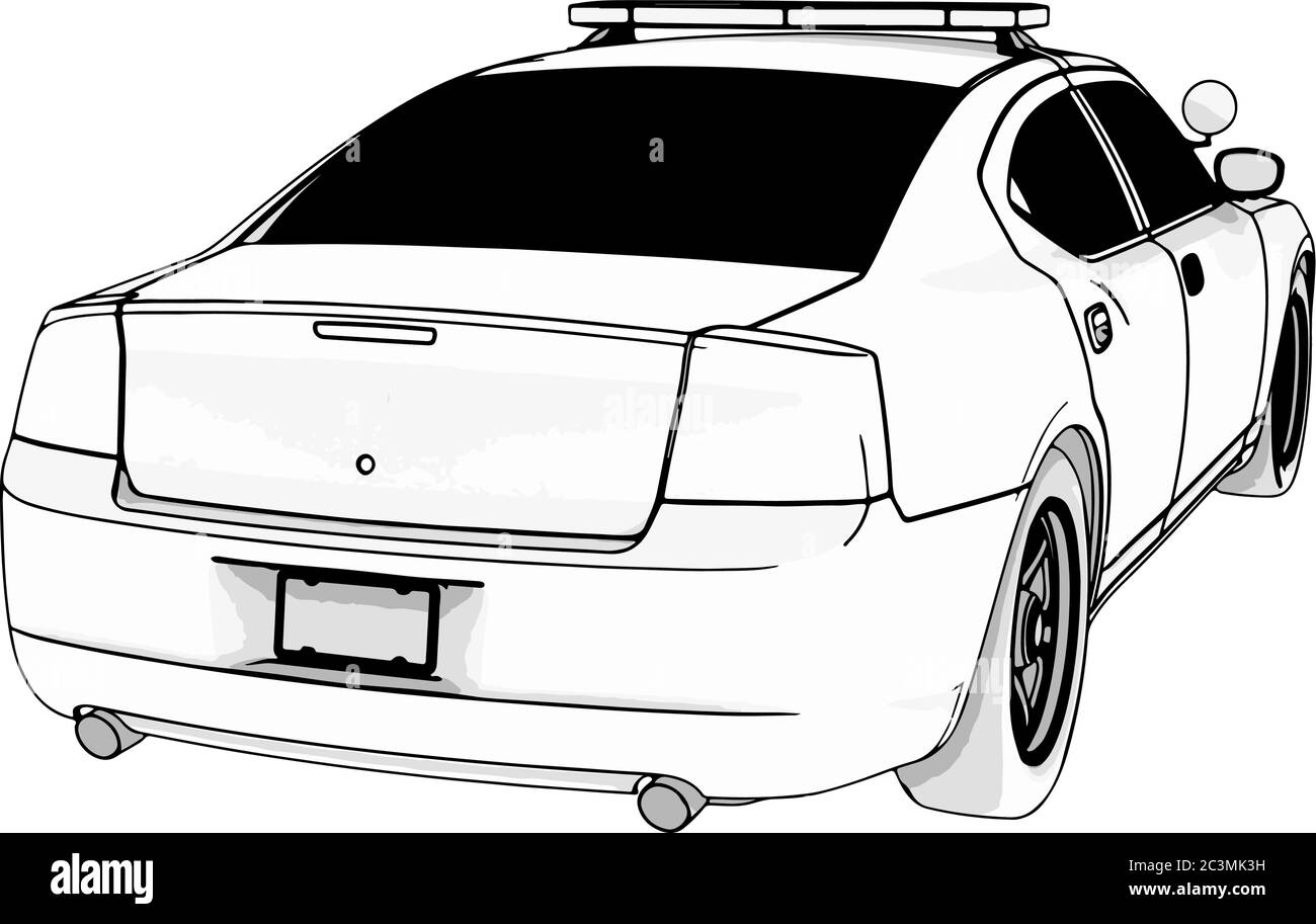 Police Car Vector Stock Vector Image Art Alamy Police Car Vector Stock Vector Image Art Alamy