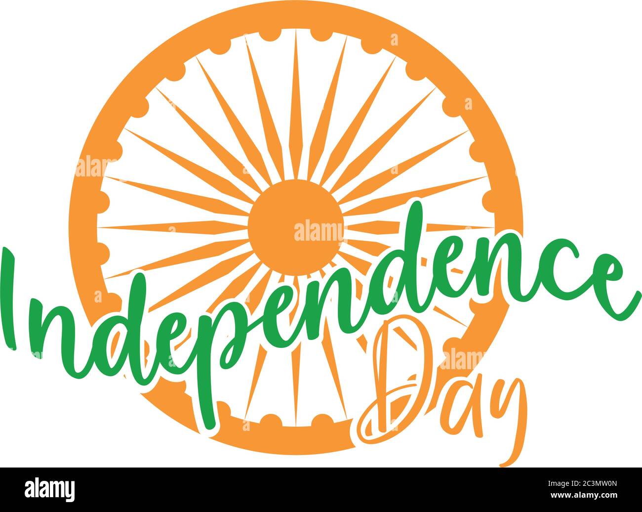 happy independence day india, phase and ashoka wheel vector ...