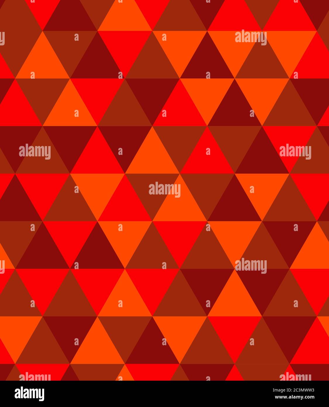 Colorful halftone Seamless pattern background. Abstract red triangle texture Stock Vector