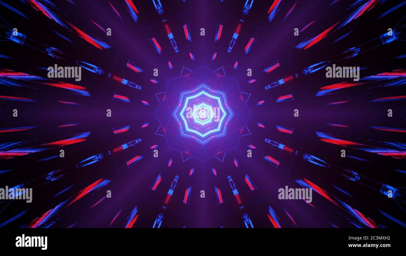 3D rendering of a perfect illustration with geometric shapes and ...