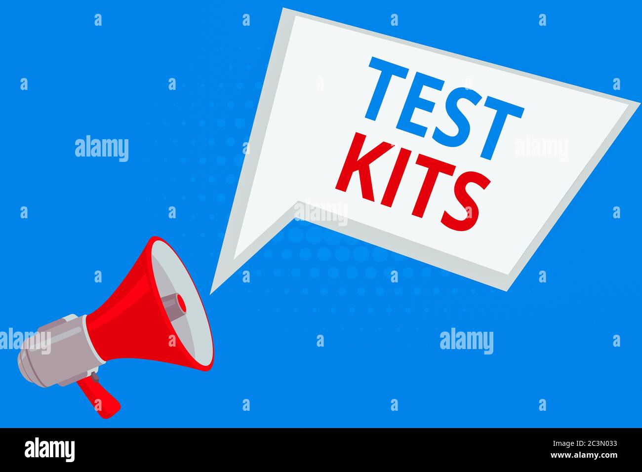 Handwriting text Test Kits. Conceptual photo tools used to detect the