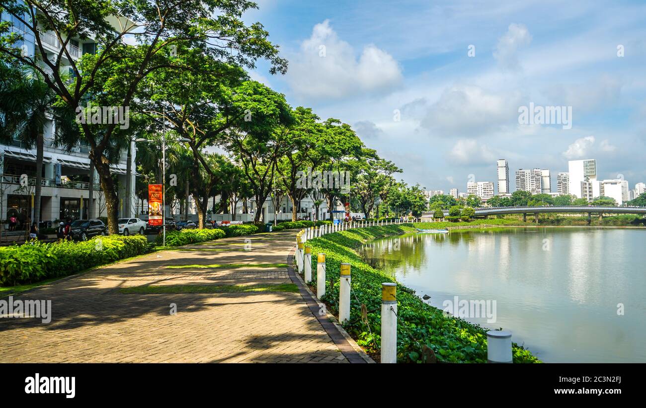 HO CHI MINH / VIETNAM, JUNE 2020 - Drone view of Phu My Hung urban area in District  7 Stock Photo - Alamy