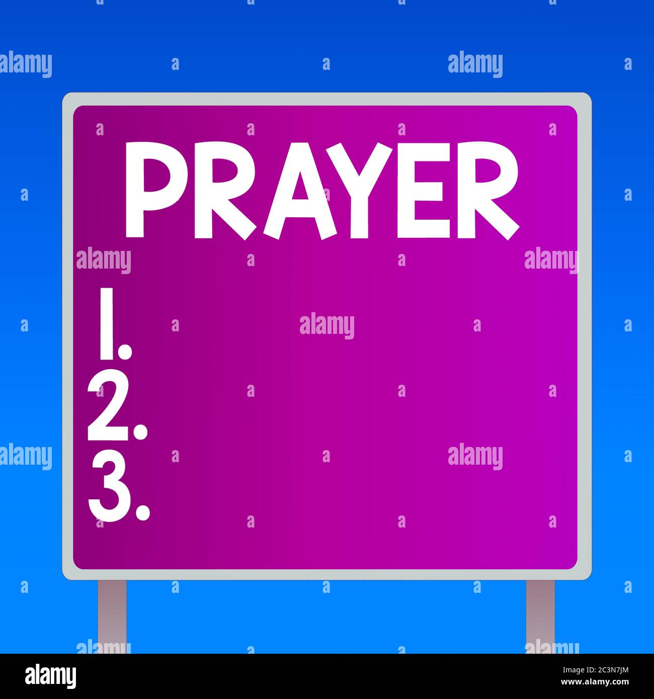 Conceptual hand writing showing Prayer. Concept meaning solemn request