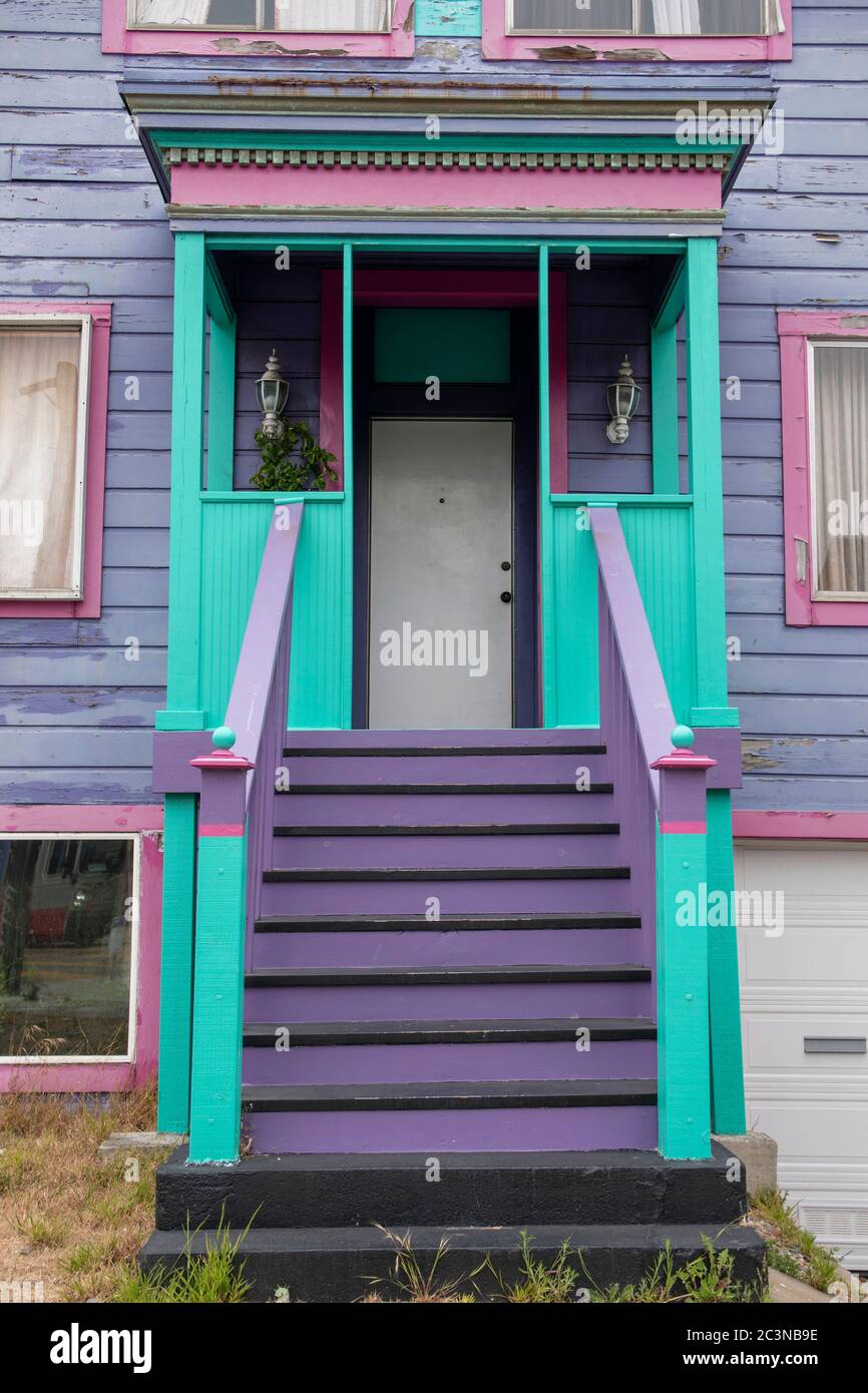 There are many different styles of doorways, staircases and stoops for