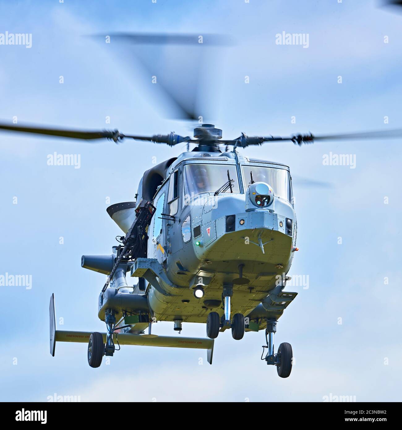 AgustaWestland AW159 Wildcat AH1 helicopter in flight Stock Photo