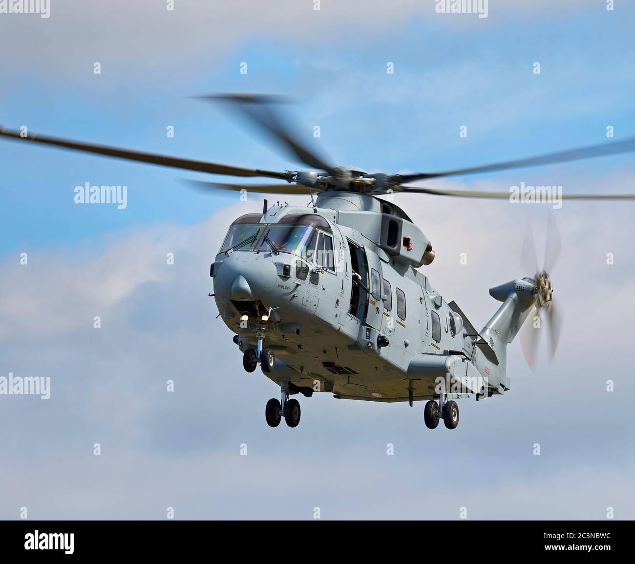 Royal Navy AgustaWestland EH101 Merlin HC4 helicopter Stock Photo