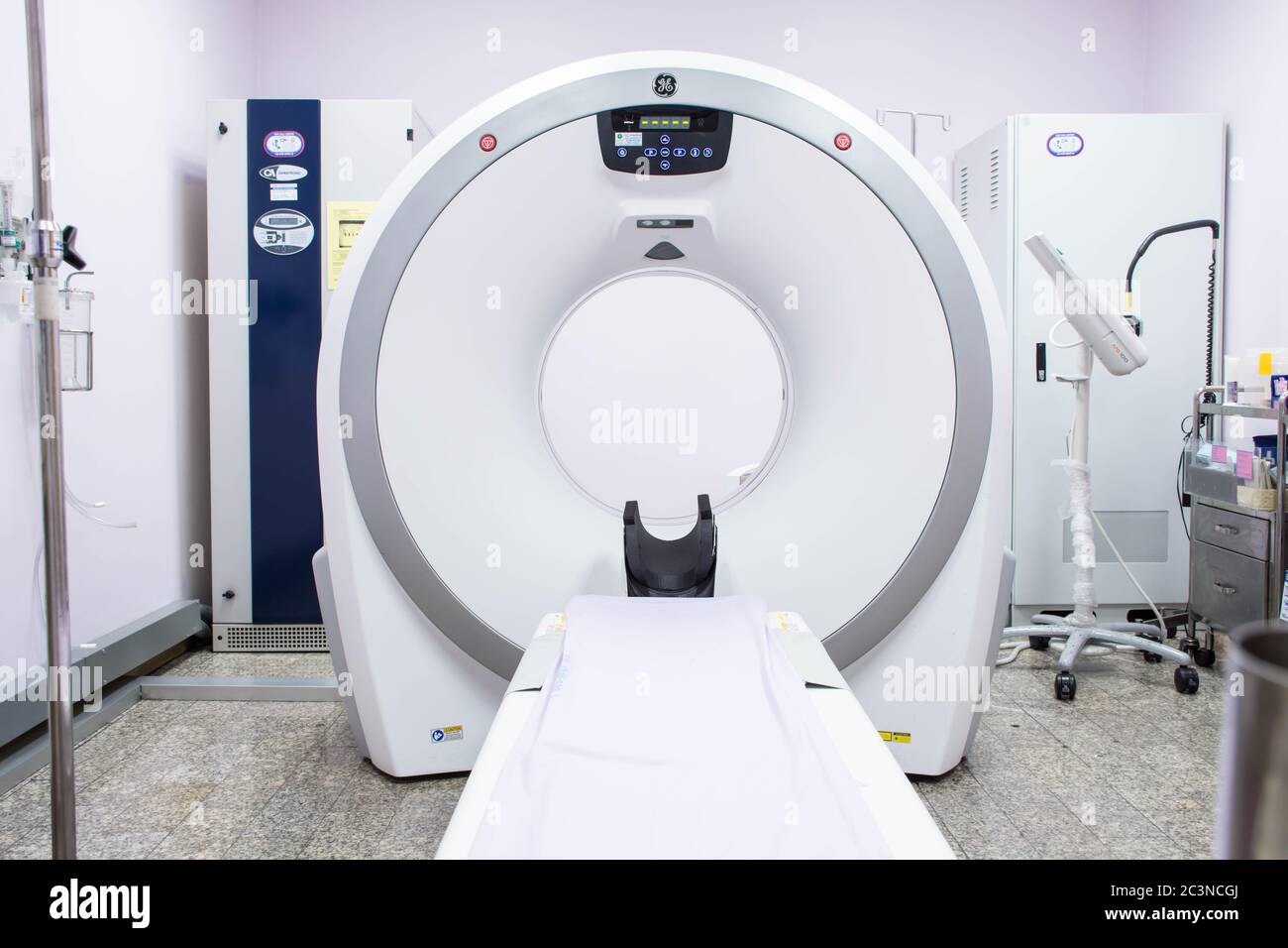 Ct Scan Machine In Radiology Room On White Background Stock Photo Alamy