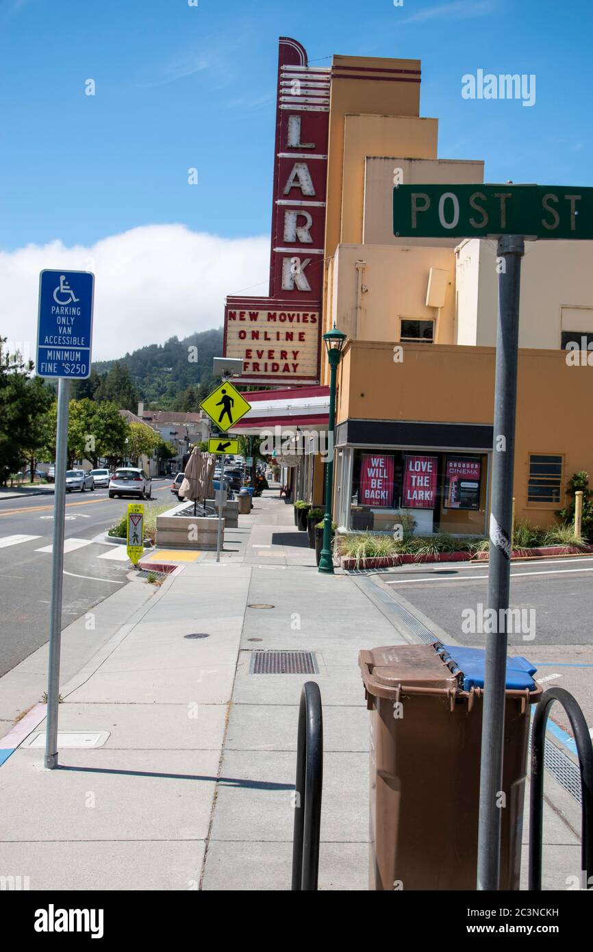 Downtown Larkspur, CA, is full of beautiful sights, including the movie