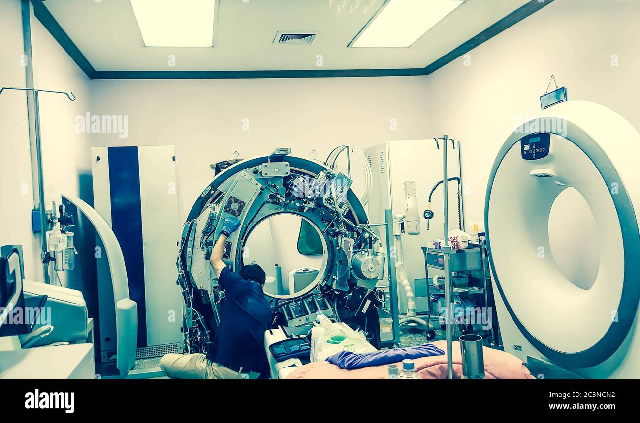 Ct Scan Machine In Hospital High Resolution Stock Photography and