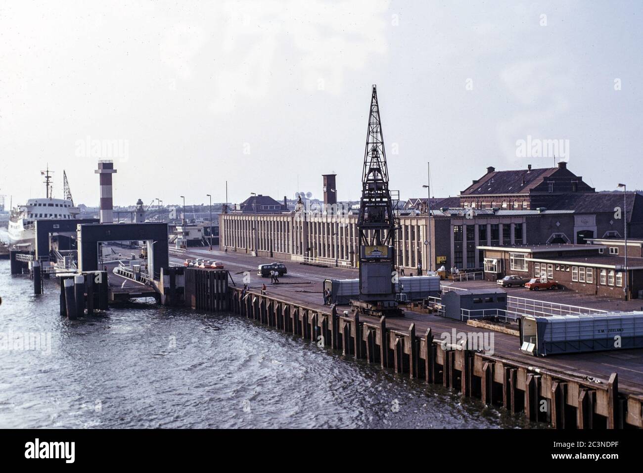 The Hook of Holland port in 1975 Stock Photo Alamy