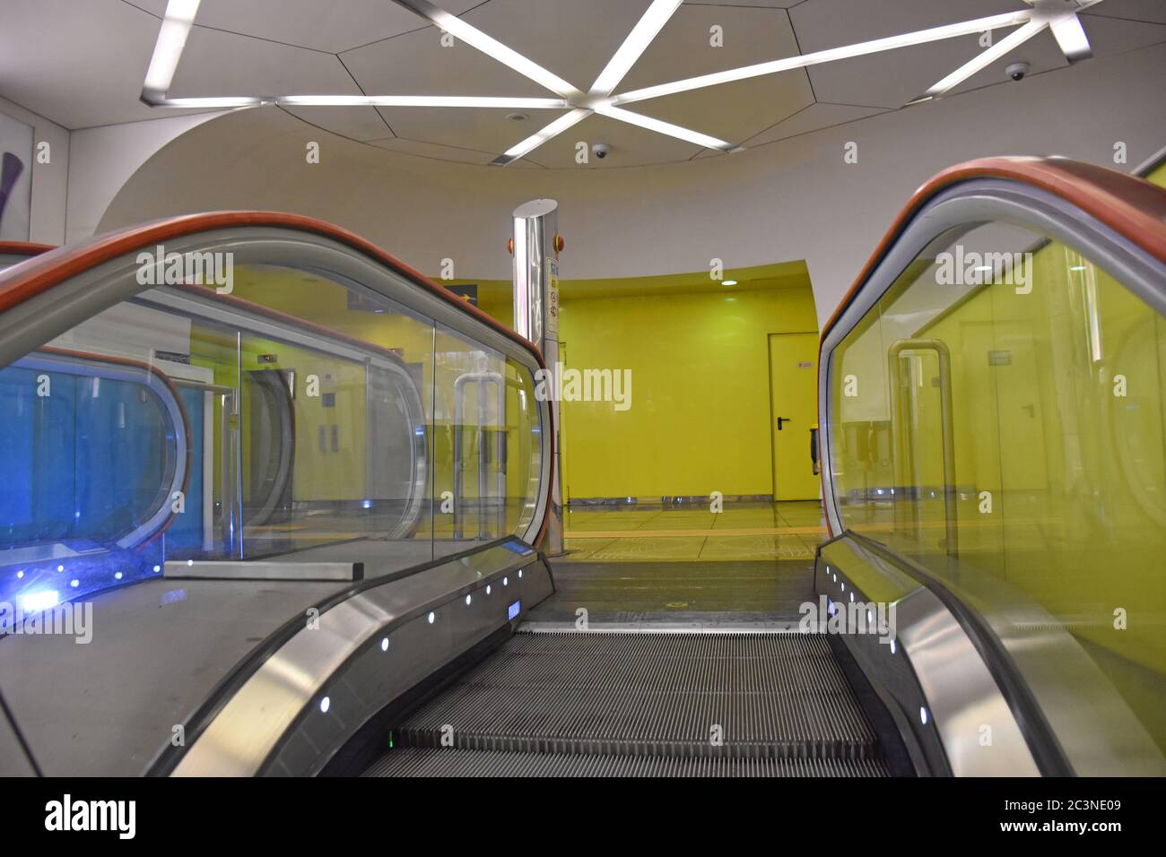 Italy, Naples, view and interior details of the Naples metro Stock ...