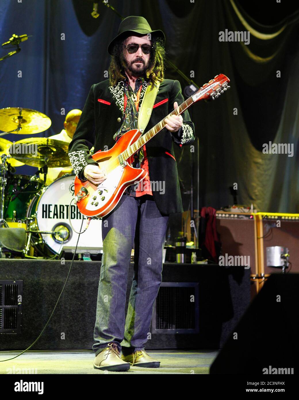 Guitarist Mike Campbell performs with Tom Petty and the rest of The