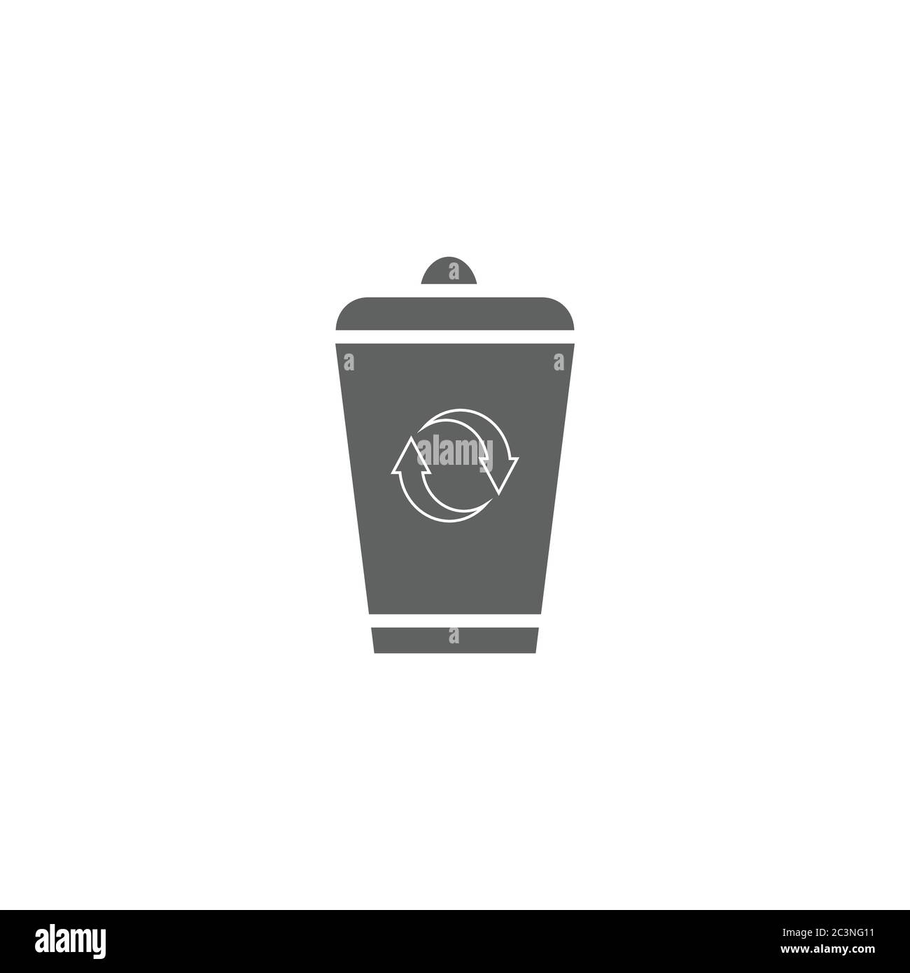 Recycling bins colors infographic. Vector. Stock Vector