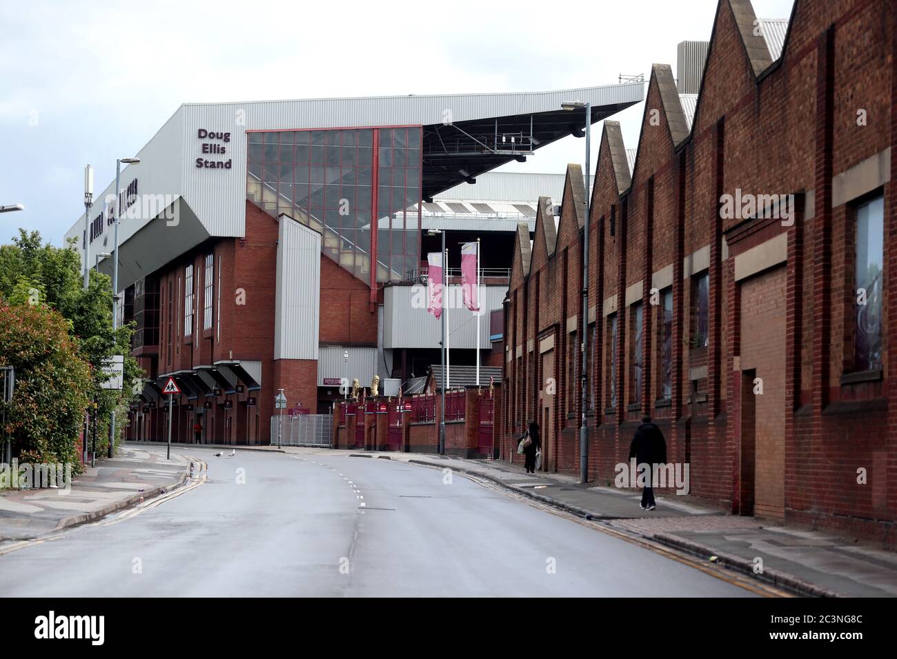 A general view outside Villa Park, as Aston Villa host Chelsea in the