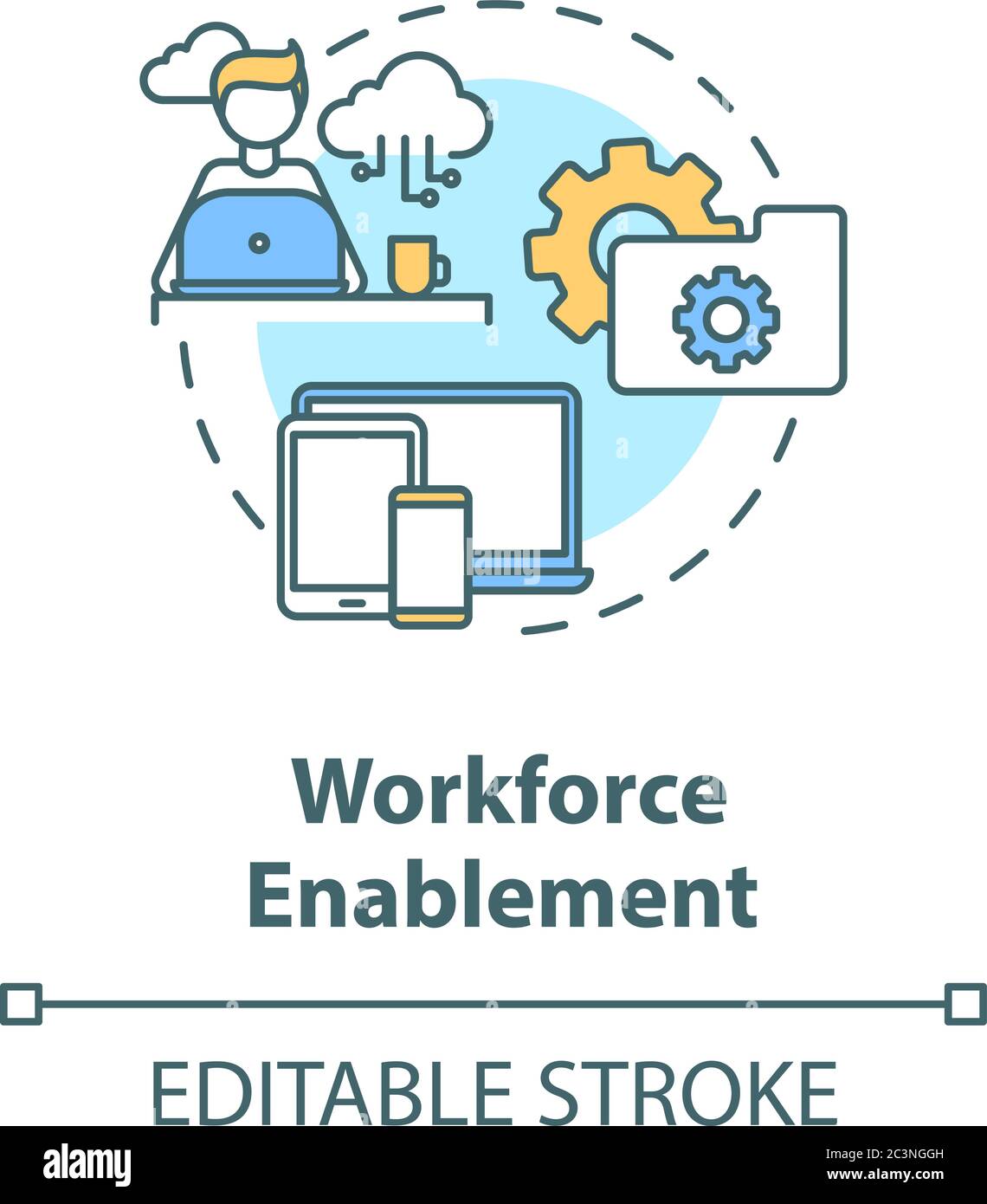 Workforce transformation Stock Vector Images - Alamy