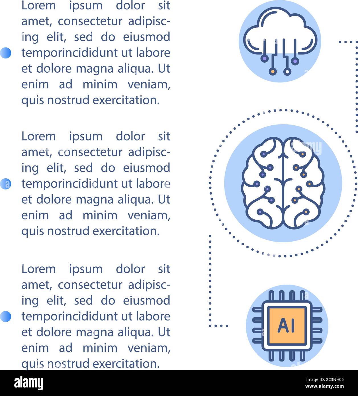 Artificial intelligence concept icon with text Stock Vector Image & Art ...