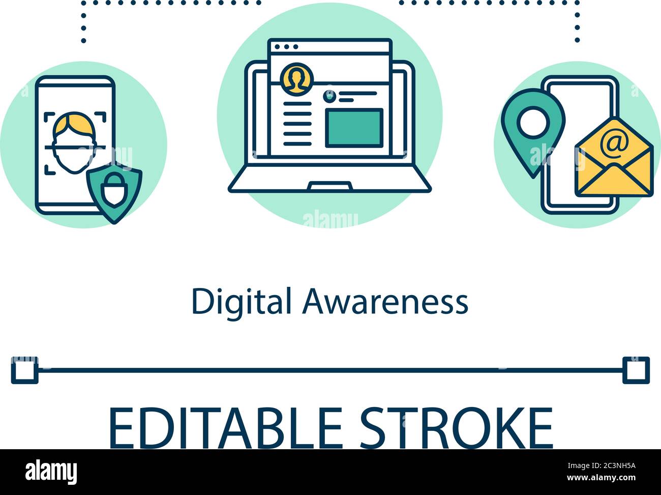 Digital awareness concept icon Stock Vector Image & Art Alamy(04)