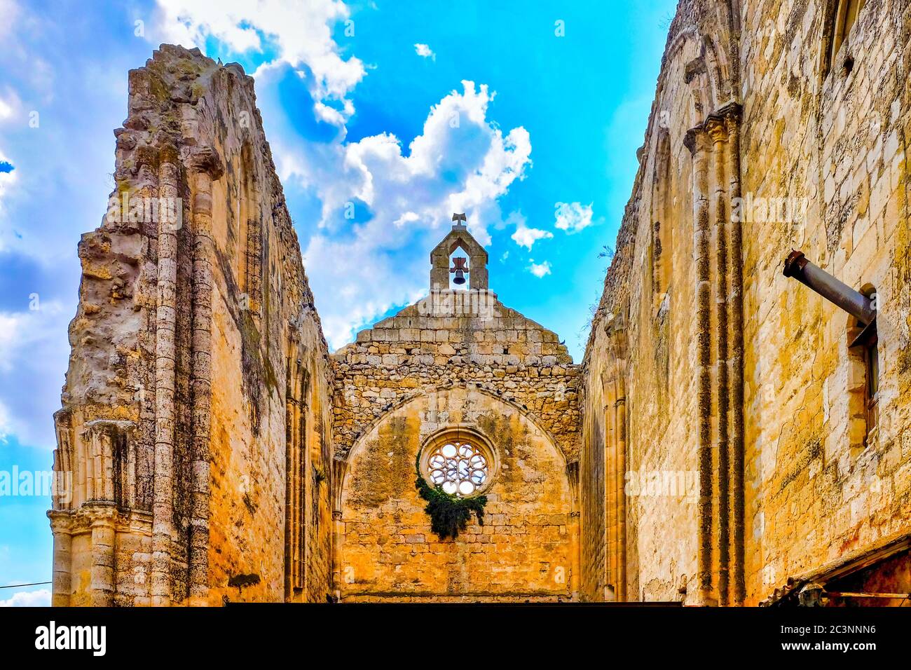 Ruins of the San Anton convent, Castrojeriz, Castile and León, Spain Stock Photo
