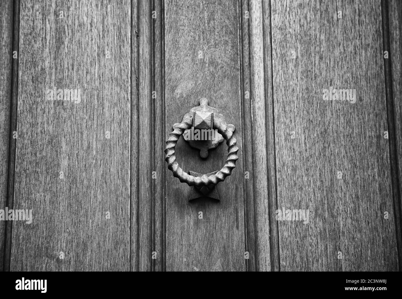 Aged wooden door lock, construction Stock Photo Alamy
