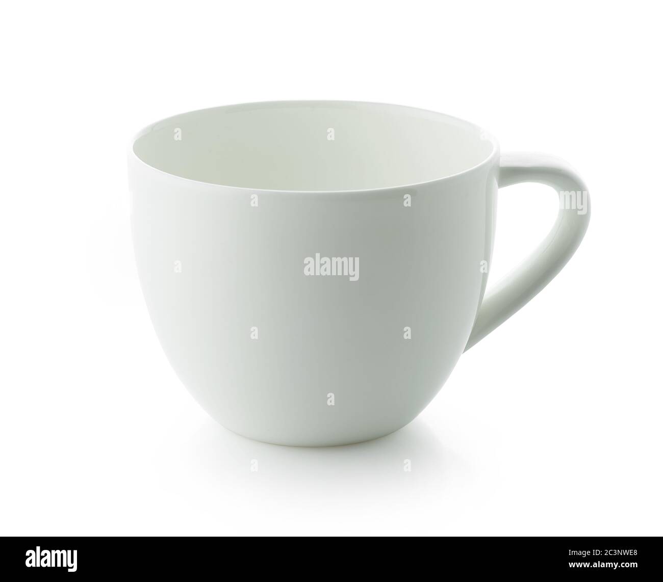 new empty coffee cup isolated on white background Stock Photo
