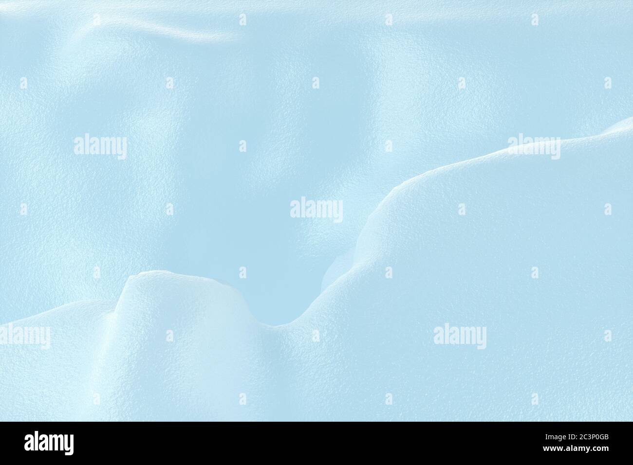 Snow surface, cold temperature background, 3d rendering. Computer ...