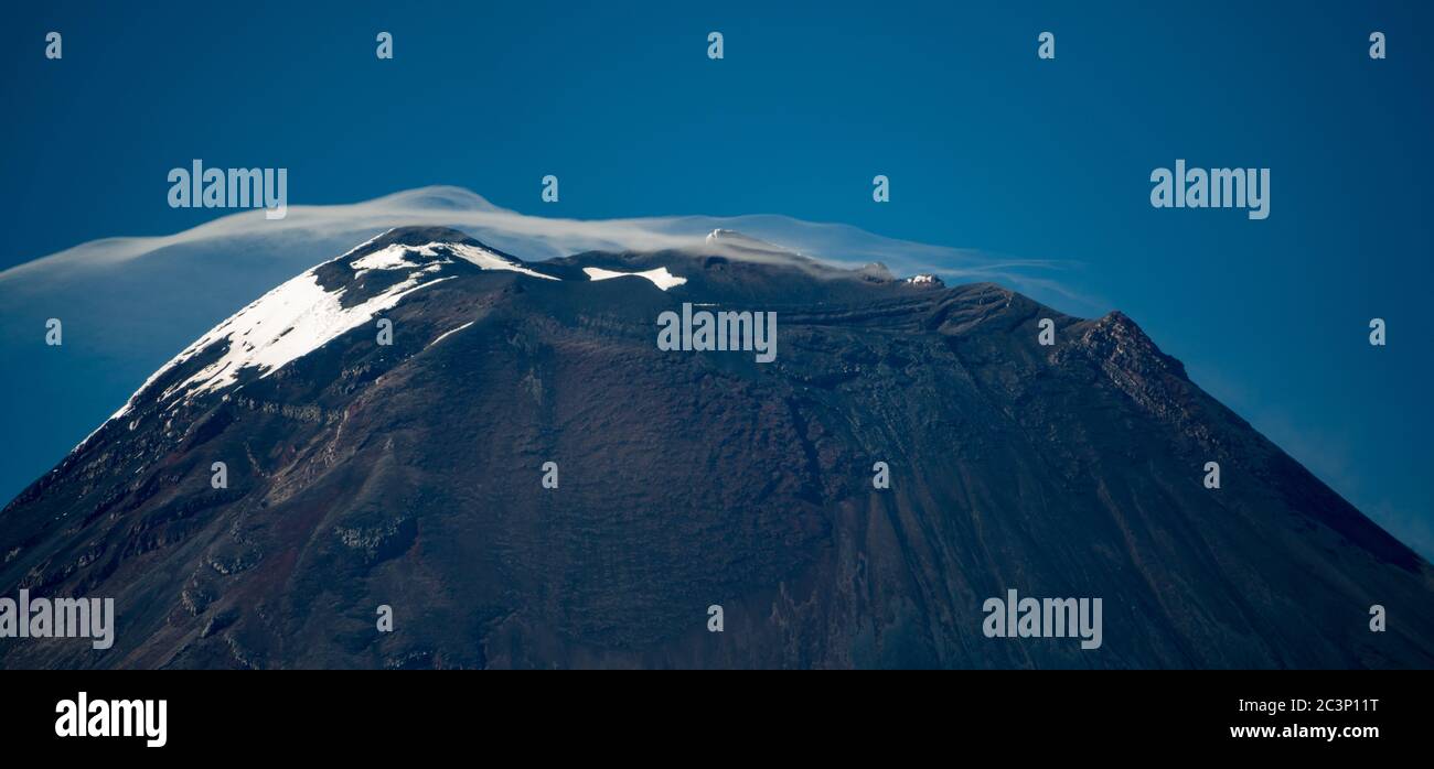 Tungurahua vulcano in Ecuador Stock Photo