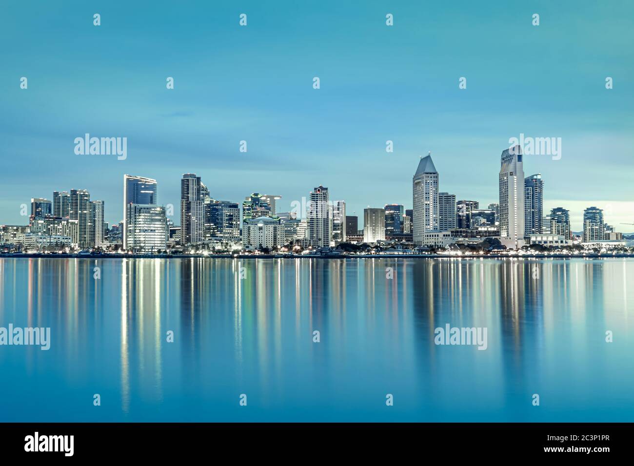 Sunrise san diego skyline view hi-res stock photography and images - Alamy