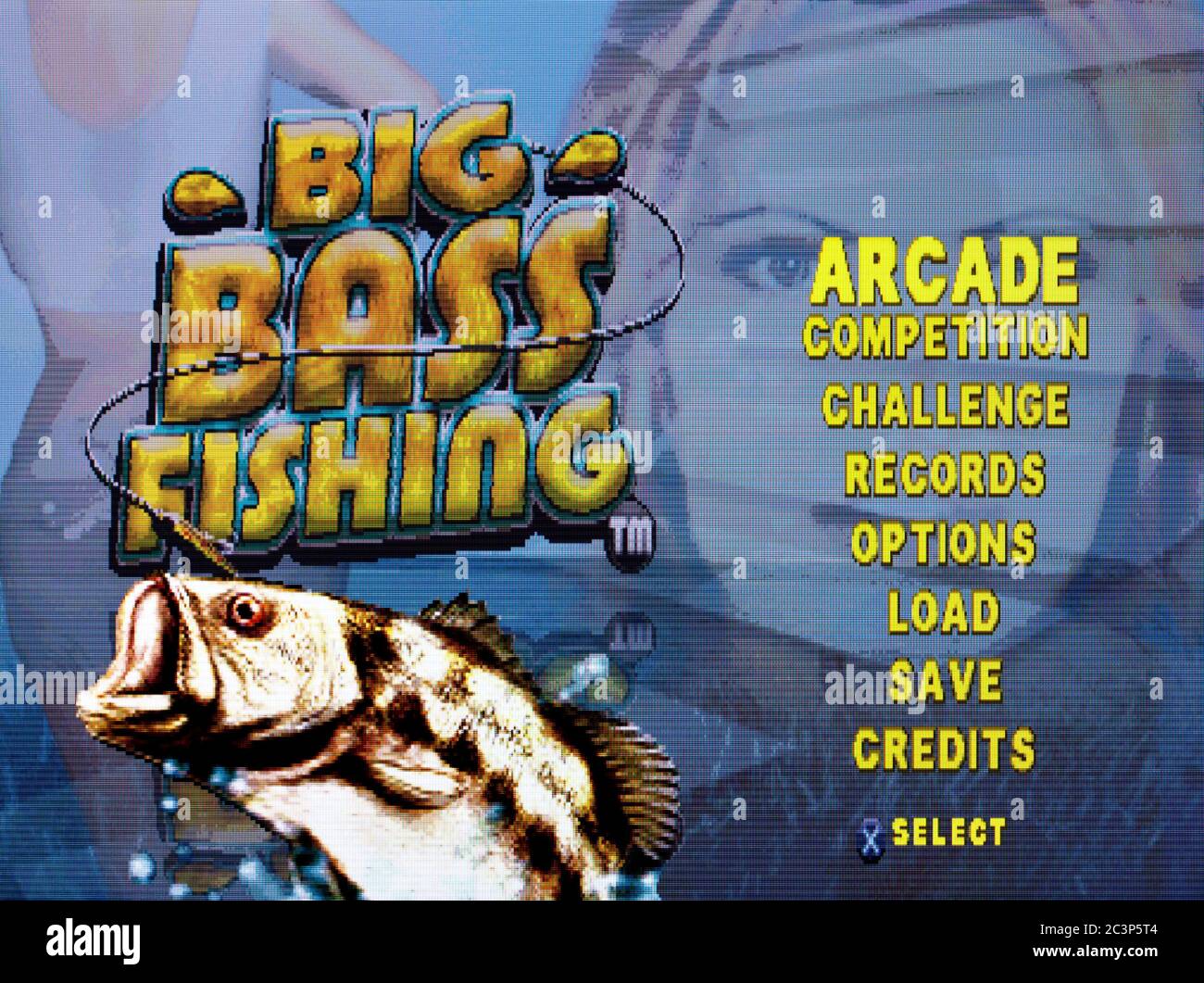 Big Bass Fishing - Sony Playstation 1 PS1 PSX - Editorial use only Stock Photo