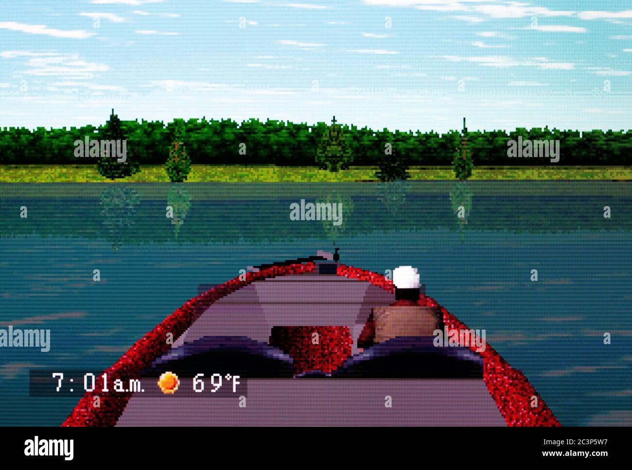 Black Bass with Blue Marlin Fishing - Sony Playstation 1 PS1 PSX - Editorial use only Stock Photo
