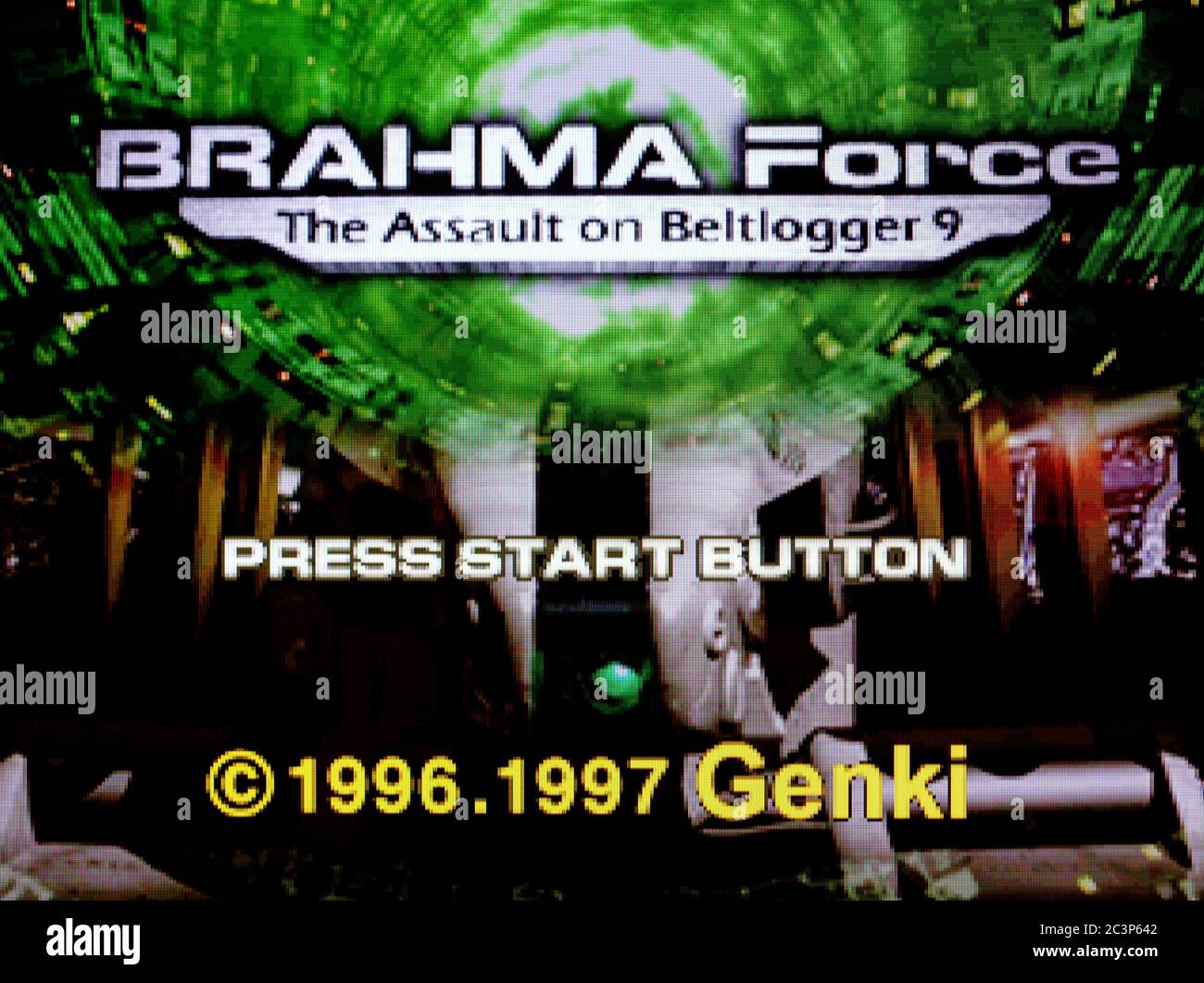Brahma Force The Assault on Beltlogger 9 - Sony Playstation 1 PS1 PSX - Editorial use only Stock Photo