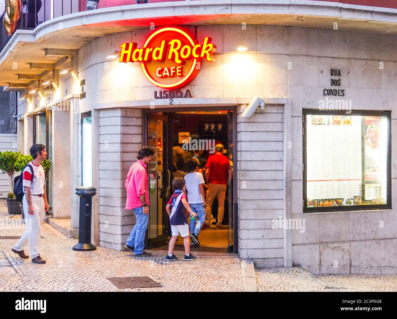 Hard Rock Cafe Lisbon The Famous Restaurant In Lisbon Stock Photo Alamy