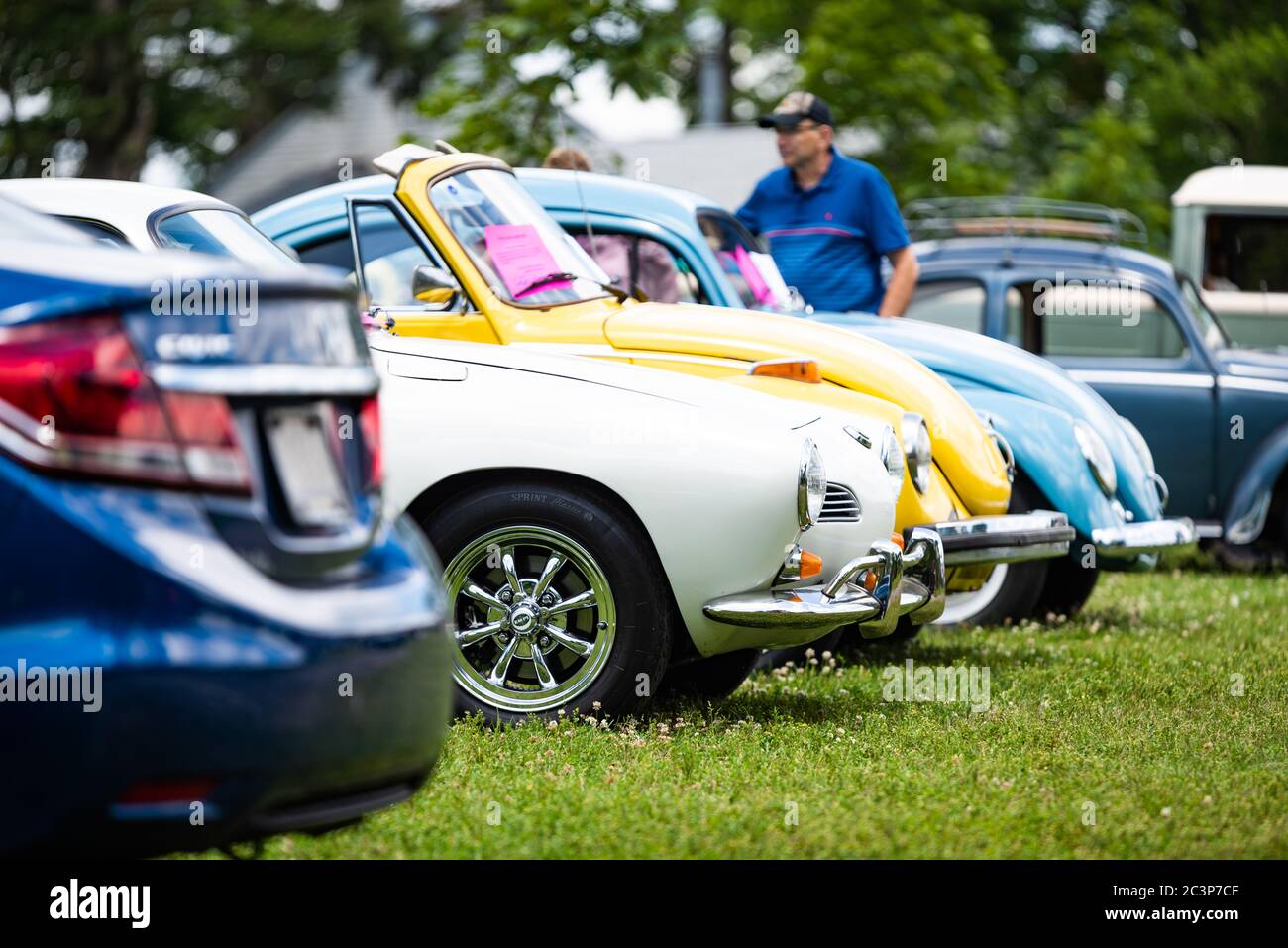 Media, PA / USA. Around one hundred vintage and antique vehicles were