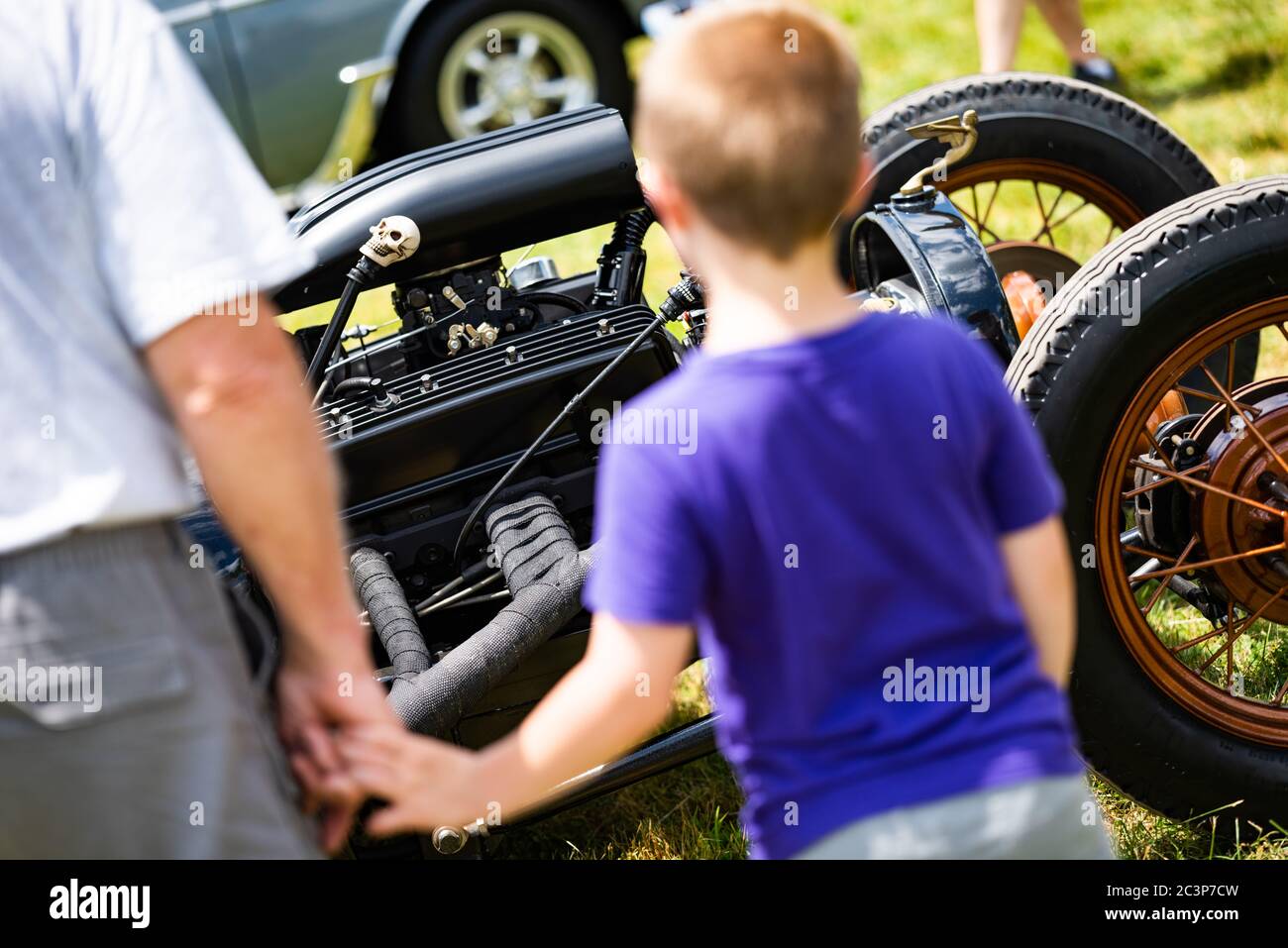 Media, PA / USA. Around one hundred vintage and antique vehicles were