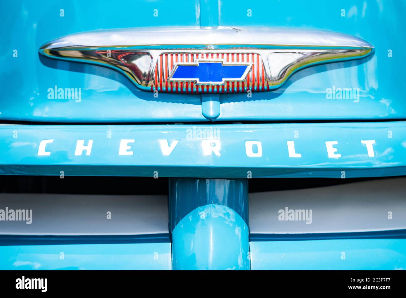 Media, PA / USA. Around one hundred vintage and antique vehicles were