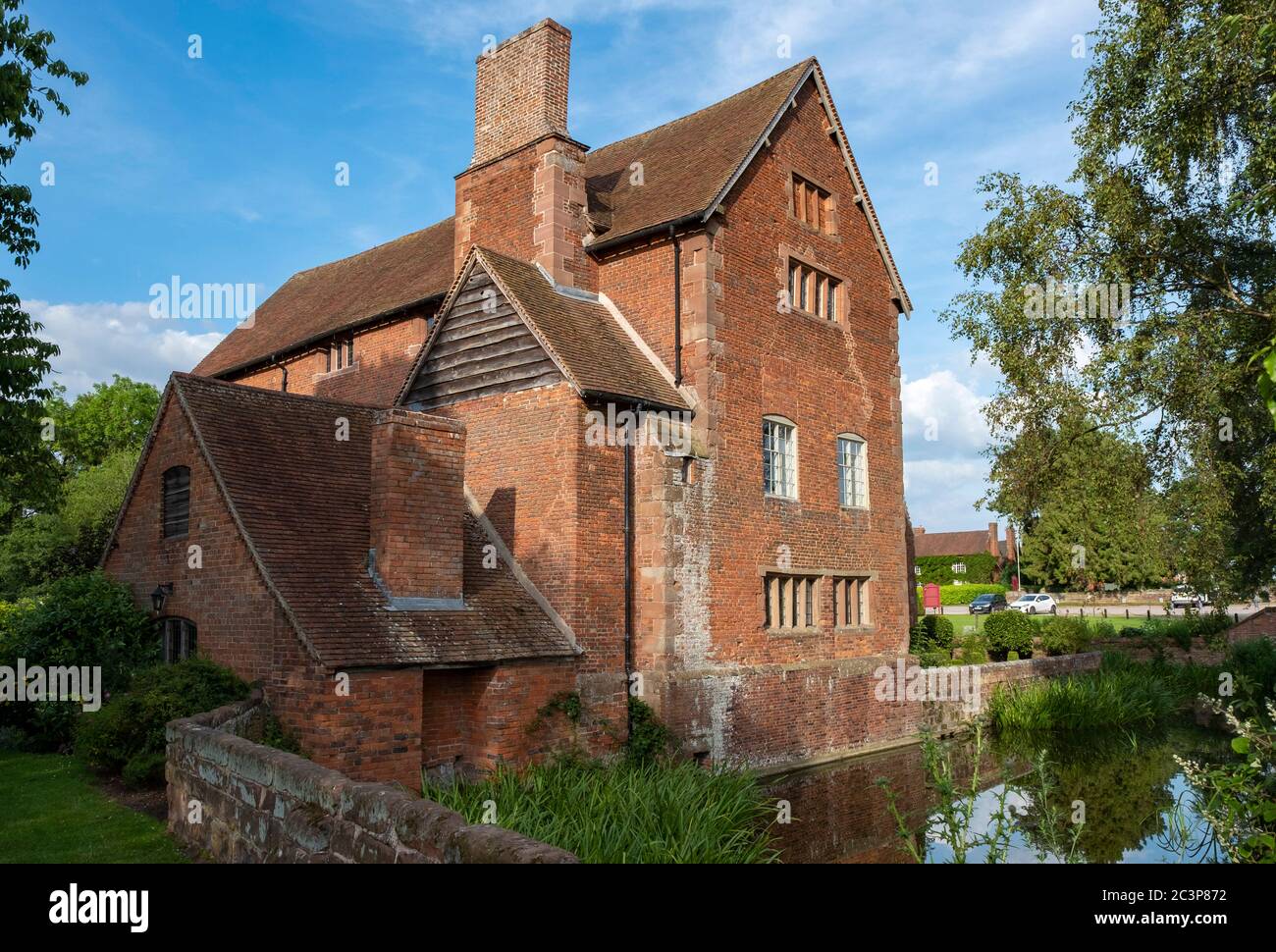 Harvington Hall in Worcestershire, England, Europe. Stock Photo