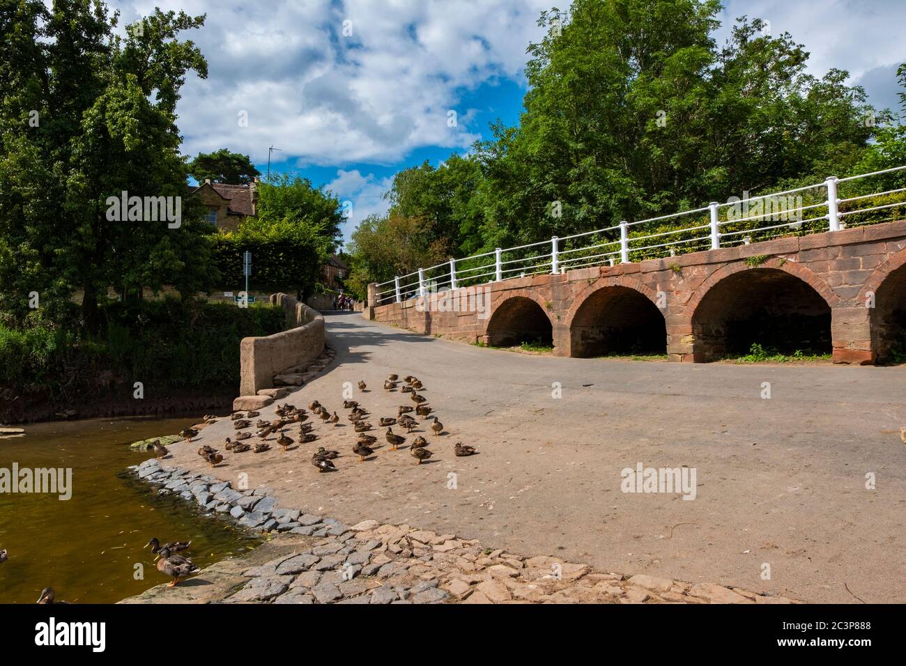 Upper Arley on the River Severn in Worcestershire. Stock Photo