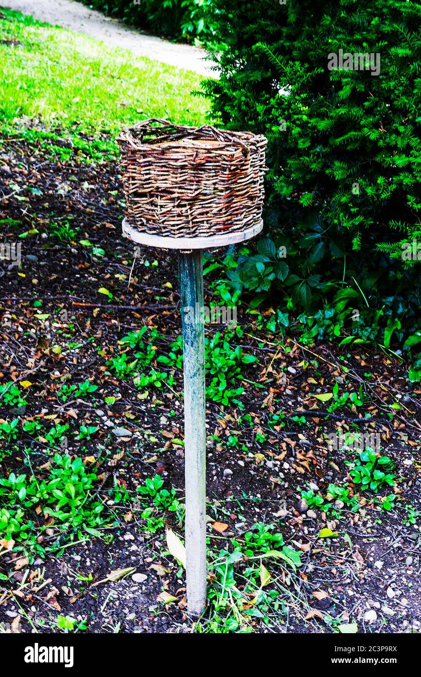authentic garden waste bin Stock Photo Alamy