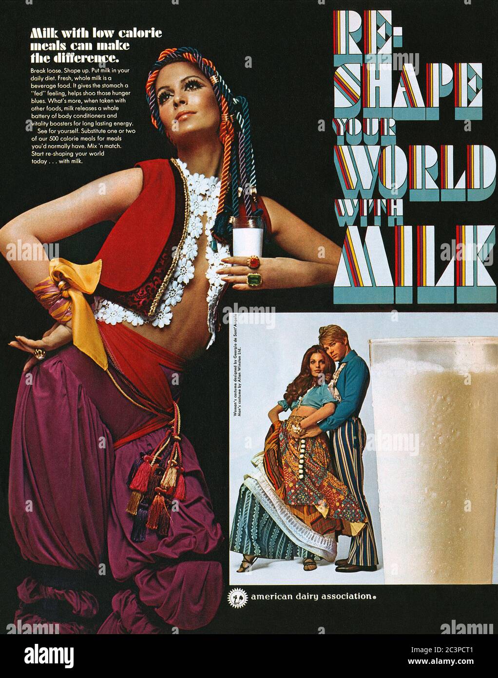 1969 U.S. advertisement for milk by the American Dairy Association