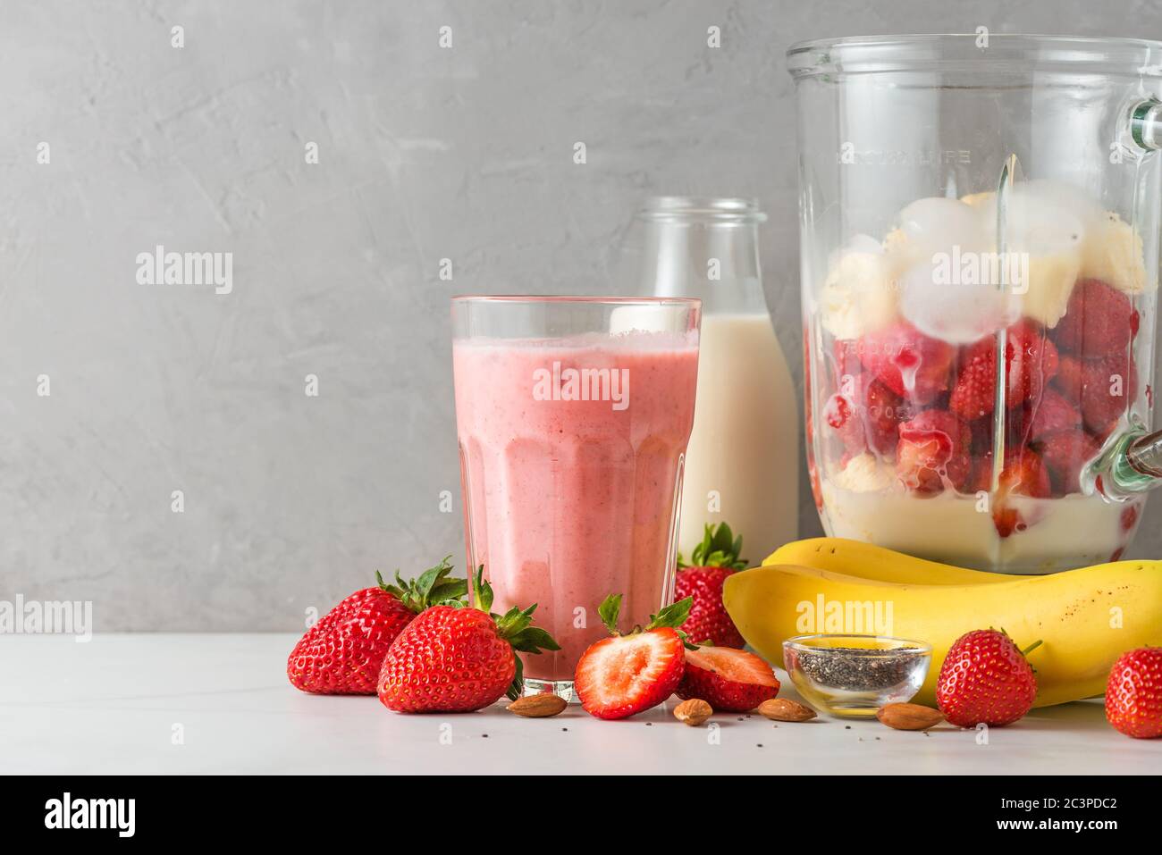 Blender with milk shake in 3d Royalty Free Vector Image