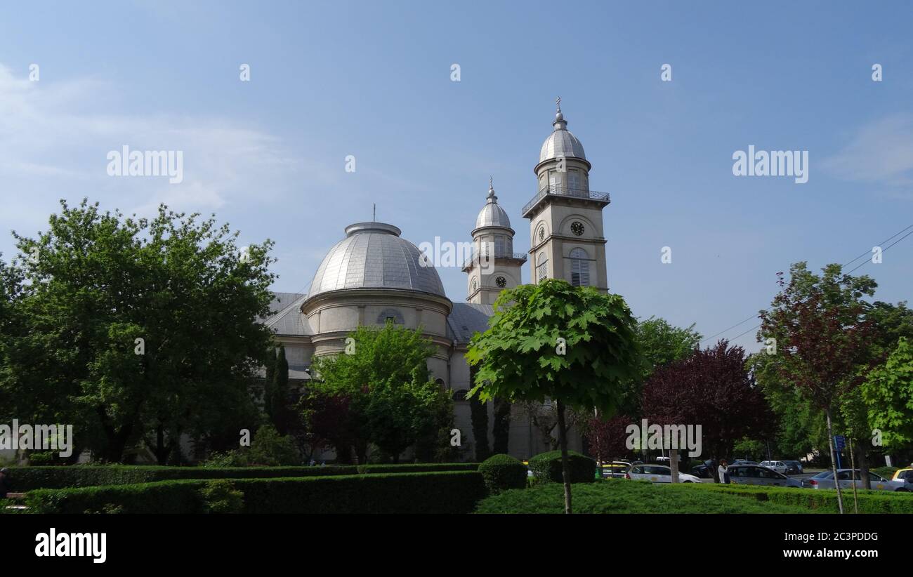 Satu Mare is not a very popular but charming Romanian city. It's nice to come here to relax in the summer Stock Photo